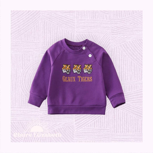 LSU Geaux Tigers Embroidered Pullover