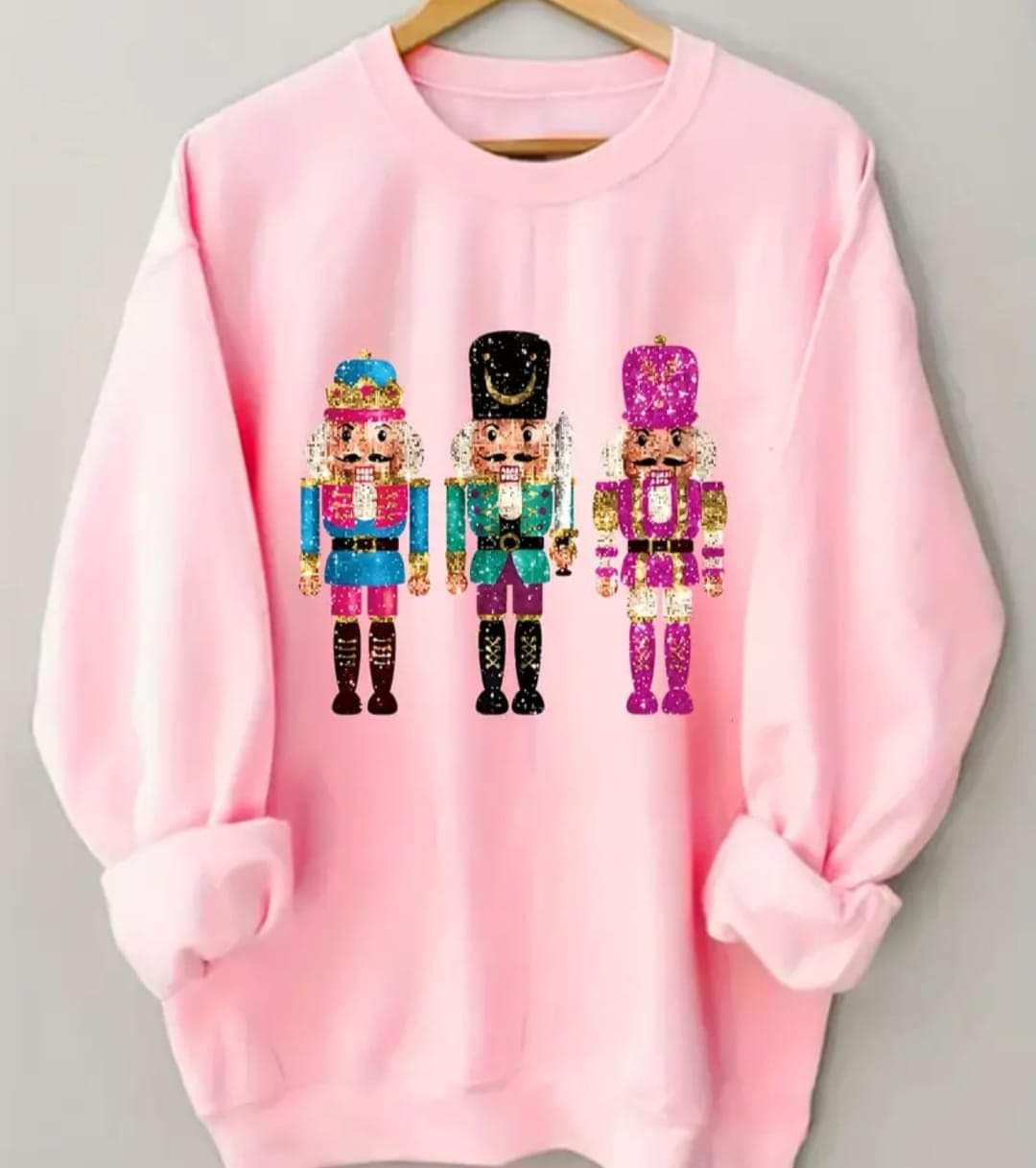 Ladies Pink Nutcracker Sweatshirt