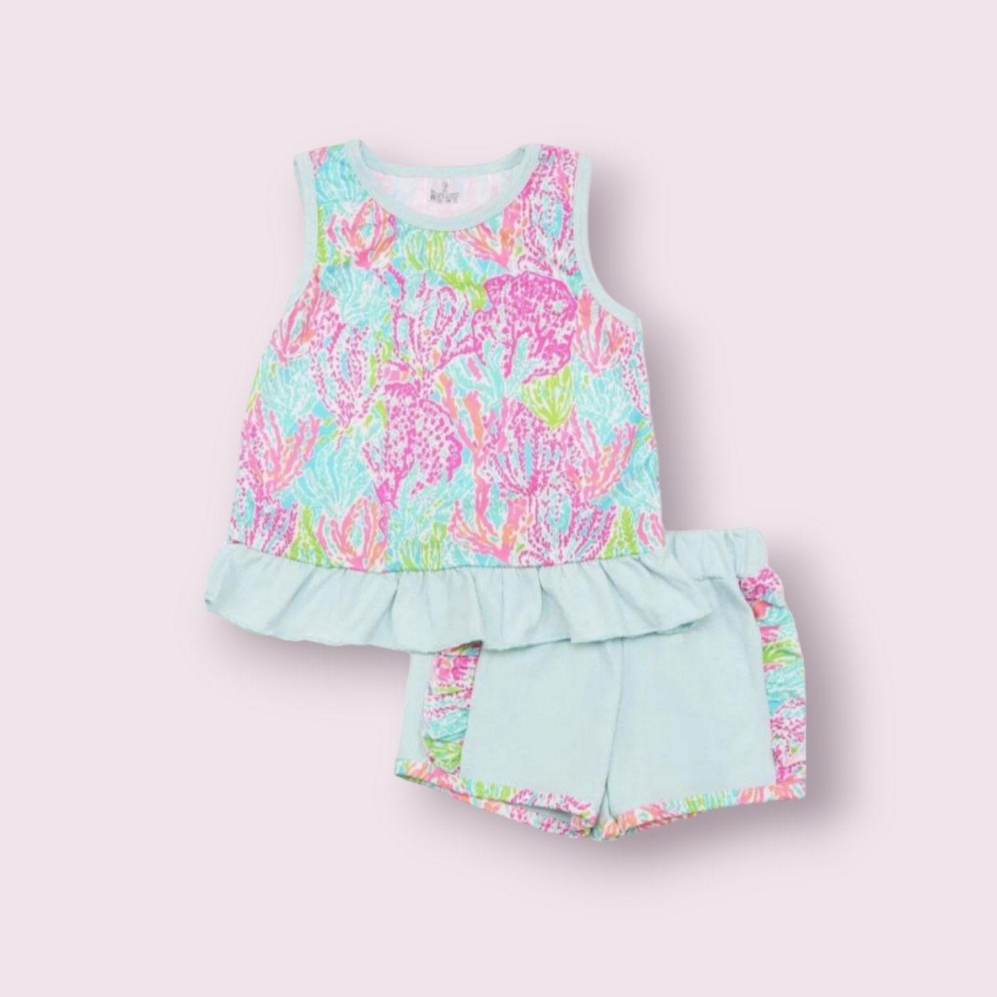 Lily Floral Girls Short Set