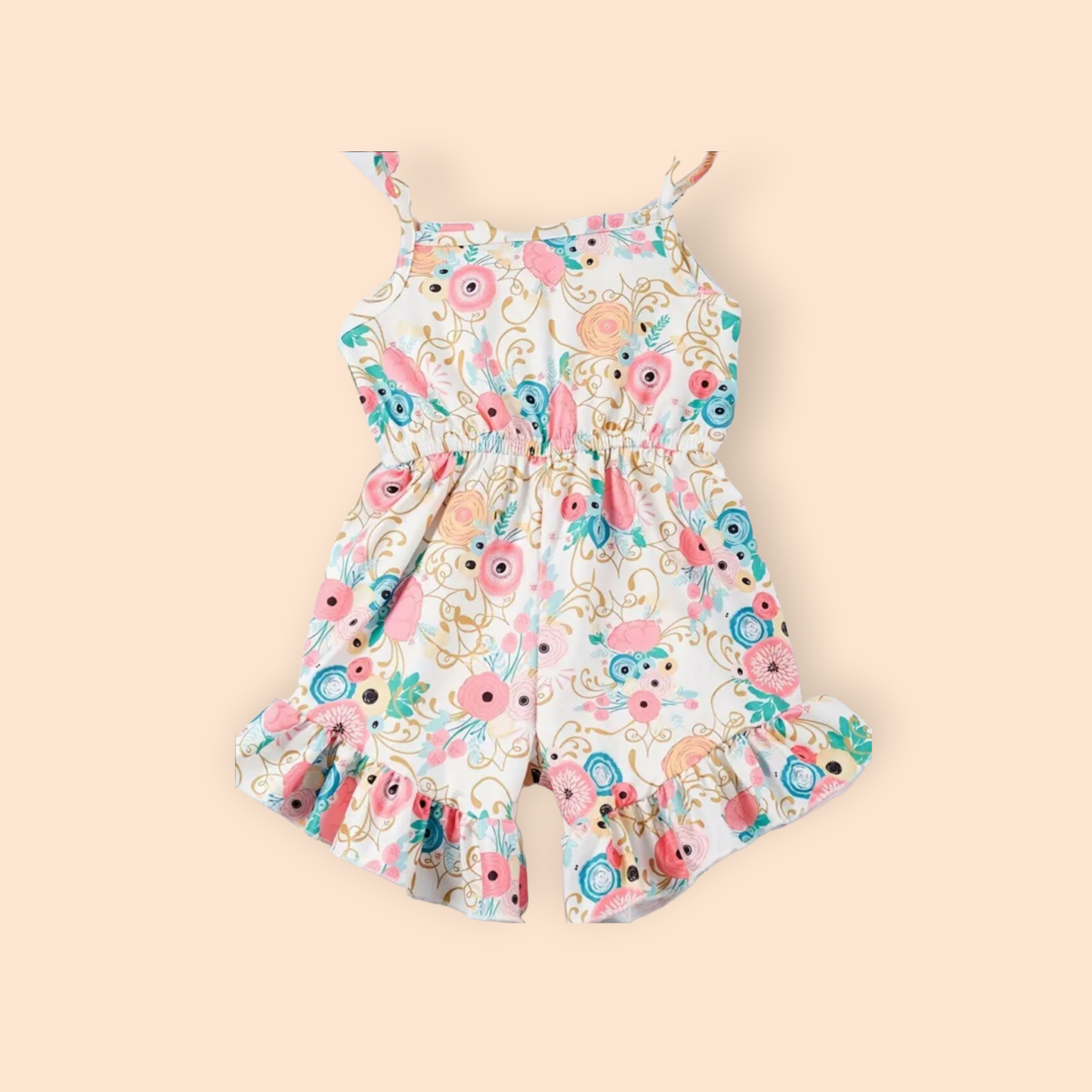 Whimsical Floral Romper
