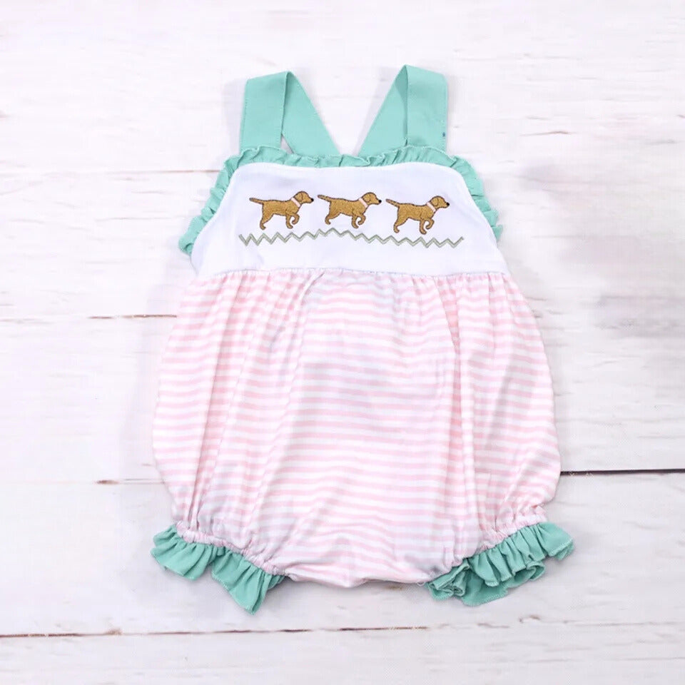 Perfect Lil Puppies Embroidered Bubble