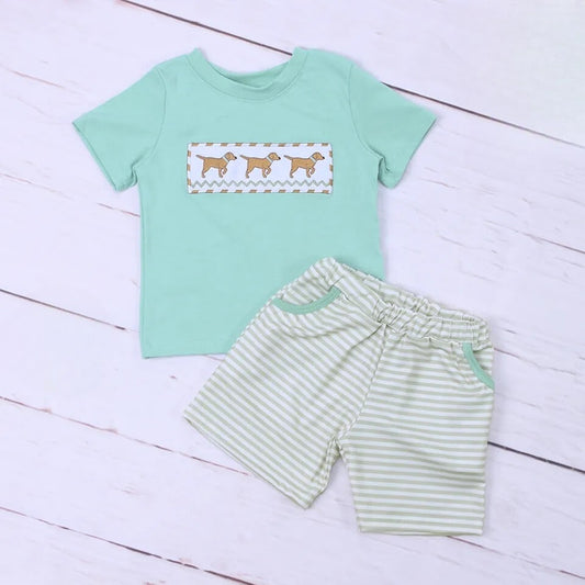 Perfect Lil Puppies Boys Short Set
