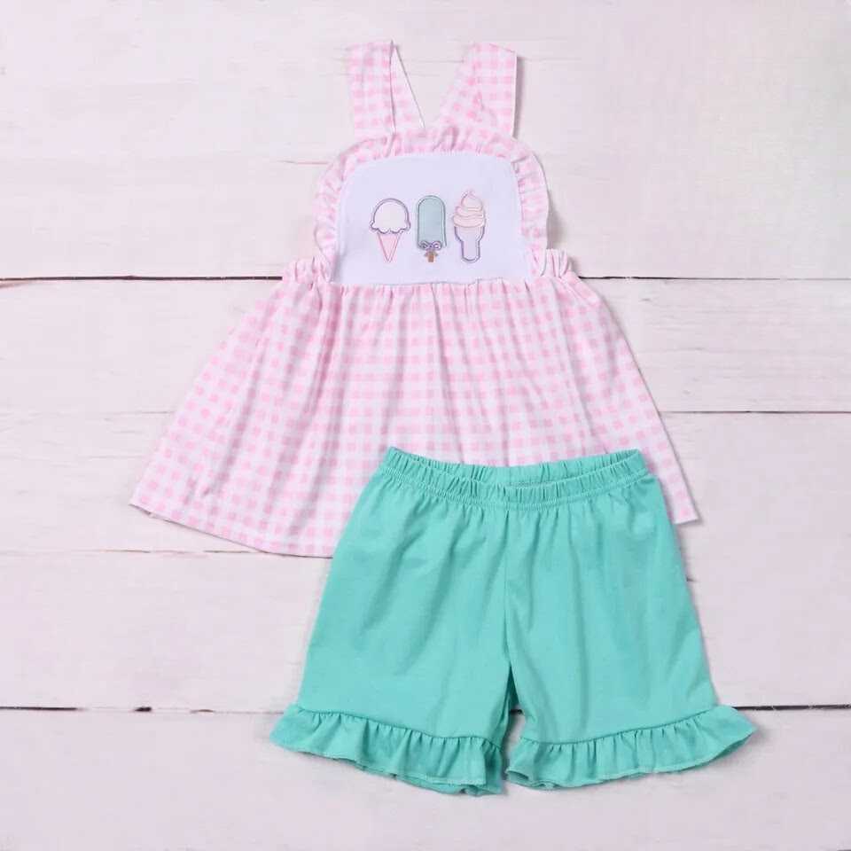 Sweet Treats Girls Sleeveless Short Set