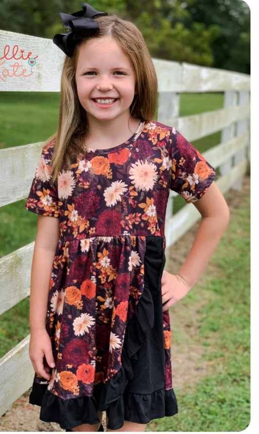 Fall Floral Dress