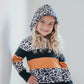 Girls Fall Leopard Hoodie Top