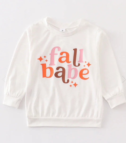 Girls "Fall Babe" Long sleeve Top