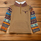 Longhorn Boys Half-zip Pullover Shirt