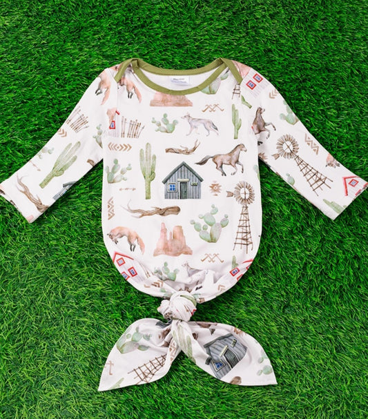 Old Farm Boys Infant Gown