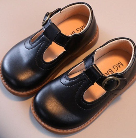 Girls Black Mary Jane Dress Shoes