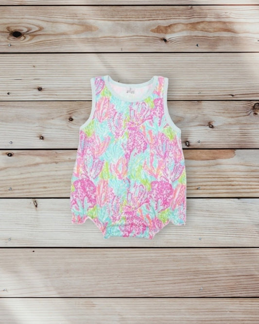 Lily Floral Girls Romper